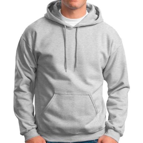 hanes gray zip up moletom com capuz