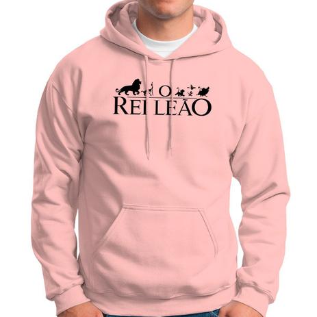 blusa rosa moletom