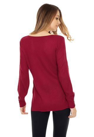 blusa de trico trançada