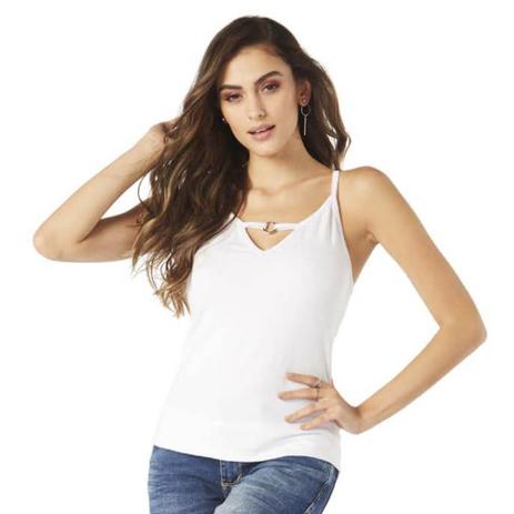 blusa de alça jeans feminina