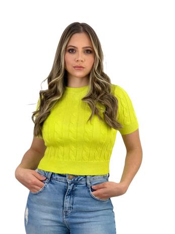 cropped modal com camisa