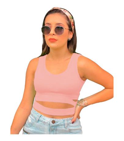 cropped tricot com camisa