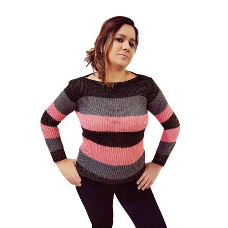 blusa tricot dourada