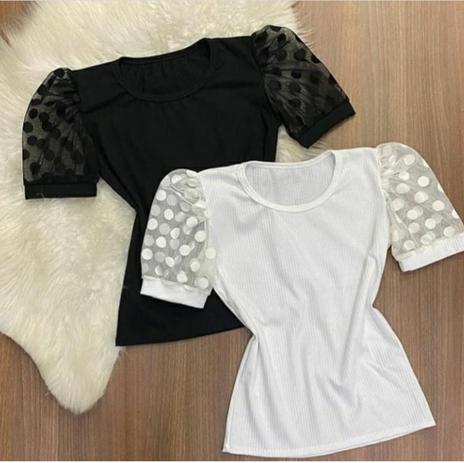 camisa feminina manga princesa