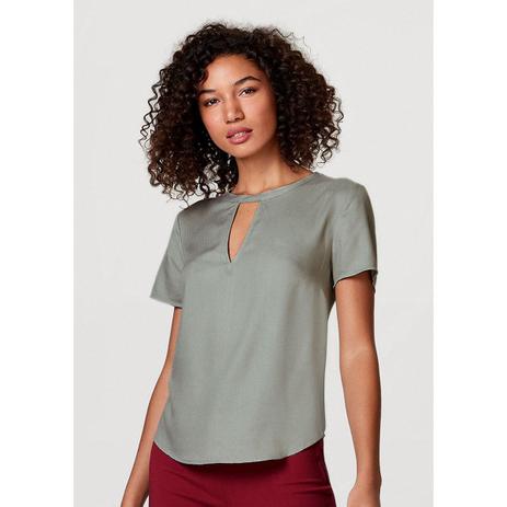 blusa manga curta feminina hering