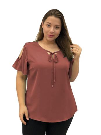 blusa plus size feminina barata