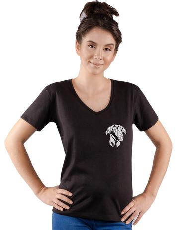 camisa feminina estampa cachorro