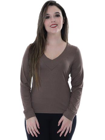 Blusa feminina viscolycra manga longa Clearance