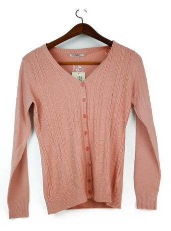 blusa de tricot aberta