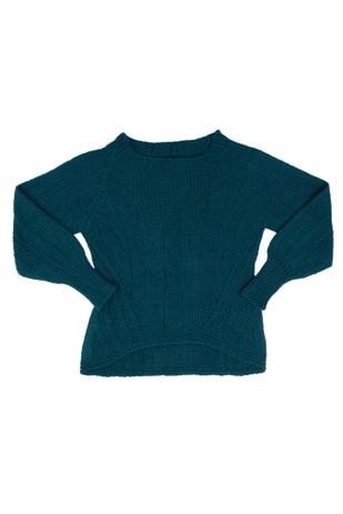 blusa de trico com decote canoa