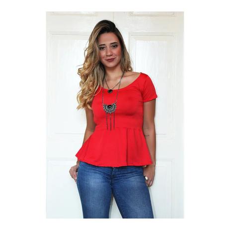 blusa com peplum