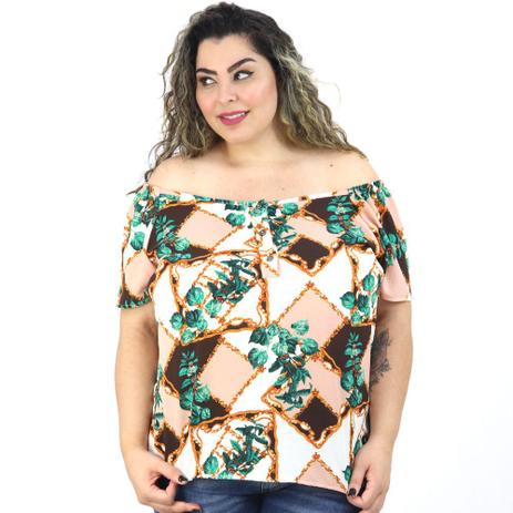 blusa de botão feminina florida