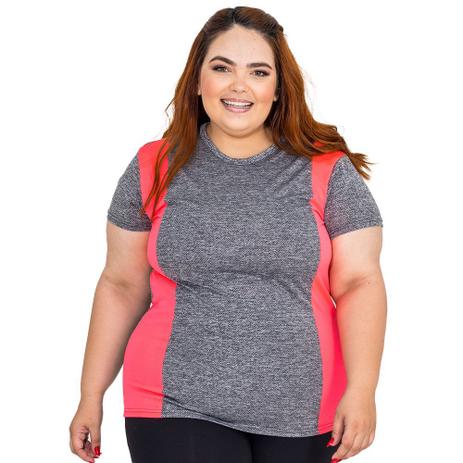 camiseta esportiva feminina plus size