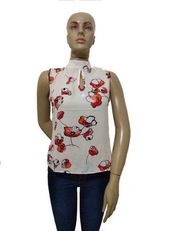 blusa de frio floral feminina