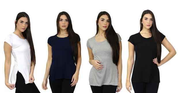 blusa longa academia