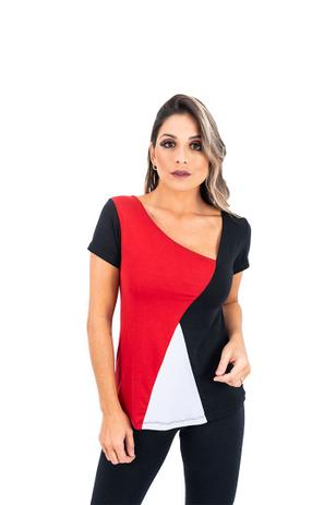 camisa feminina curta