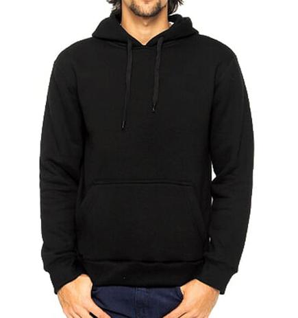 fruit of the loom black zip up moletom com capuz