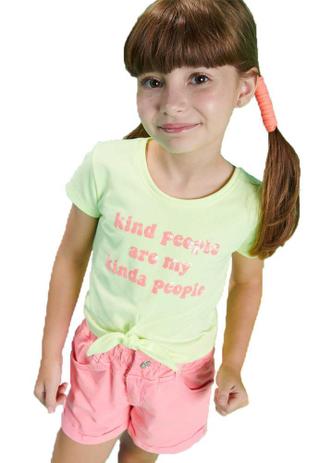 blusa neon infantil