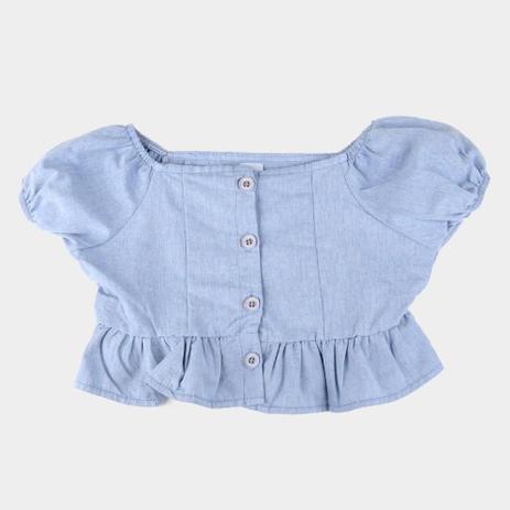 blusa infantil jeans