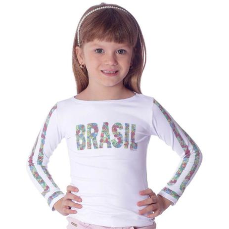 blusa infantil manga comprida