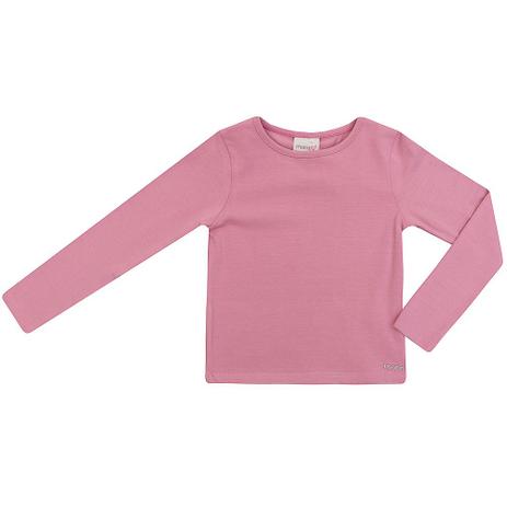 Blusa Infantil Momi Básica Manga Longa Rose Menor preço em Blusa Infantil Momi Básica Manga Longa Rose