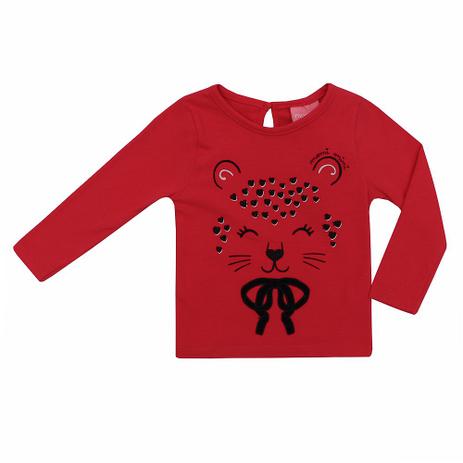 Blusa Infantil Momi Manga Longa Gatinha Menor preço em Blusa Infantil Momi Manga Longa Gatinha