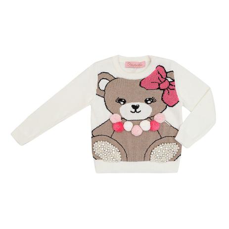 Blusa Infantil Pituchinhus Tricot Ursinha Pom Pom - Pituchinhus Menor preço em Blusa Infantil Pituchinhus Tricot Ursinha Pom Pom - Pituchinhus