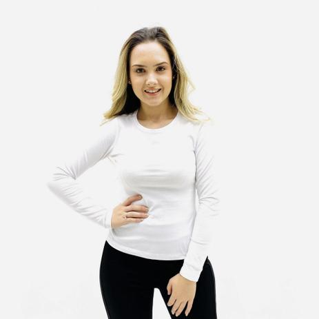 Blusa básica manga longa malwee Clearance