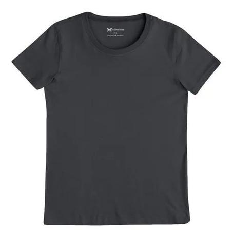 blusa cinza lisa feminina
