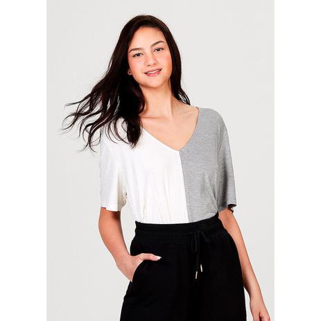 blusa manga curta feminina hering