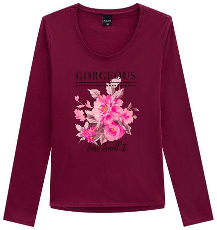 blusa malwee manga longa feminina