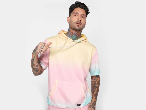 tie dye moletom com capuz asos