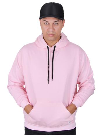 light pink plain moletom com capuz