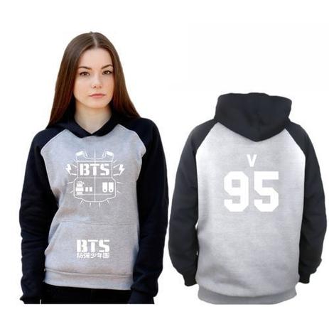 bts moletom com capuz for boys