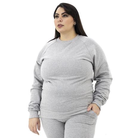blusão moletom feminino plus size