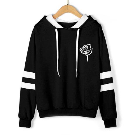 zip up long moletom com capuz