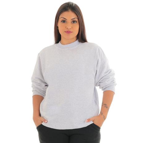 blusa cinza lisa feminina
