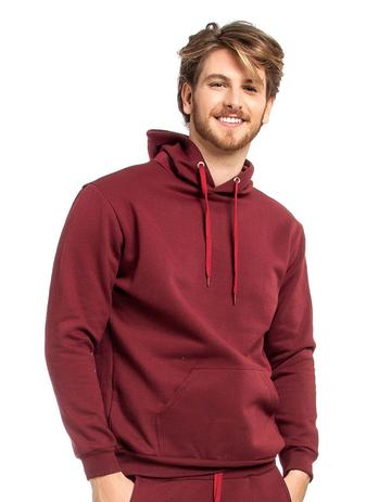 maroon moletom com capuz zip up