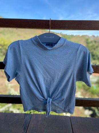 Blusa Nó Canelada Azul Bebê - Mariah - Outros Moda e Acessórios - Magazine  Luiza