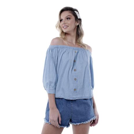 blusa ombro a ombro jeans