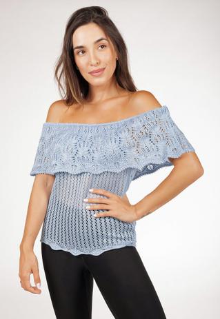 blusa ciganinha de tricô