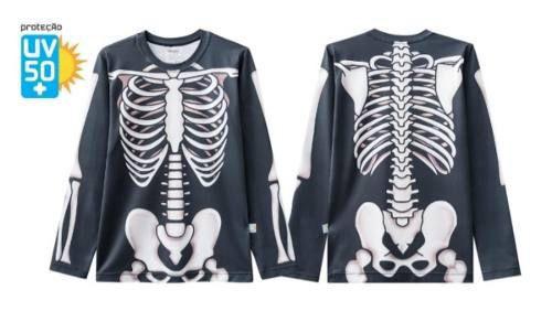 blusa esqueleto