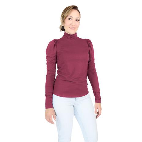 blusa segunda pele gola alta