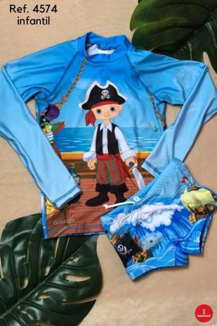 blusa de surfista infantil