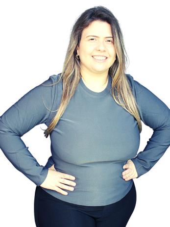 blusa térmica peluciada feminina
