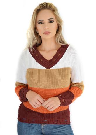 blusa de trico feminina aberta