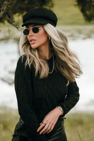 blusa tricot losango