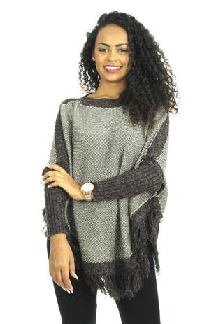blusas estilo poncho