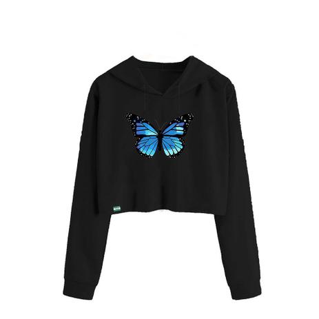 butterfly on moletom com capuz