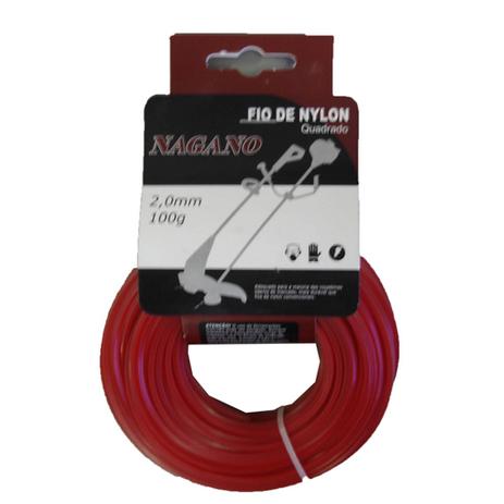 Bobina de Fio de nylon quadrado 2,0 mm 100 gramas - para roçadeira - Nagano Menor preço em Bobina de Fio de nylon quadrado 2,0 mm 100 gramas - para roçadeira - Nagano